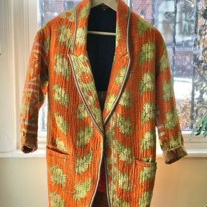 Vineet Bahl Kantha oversized quilted jacket